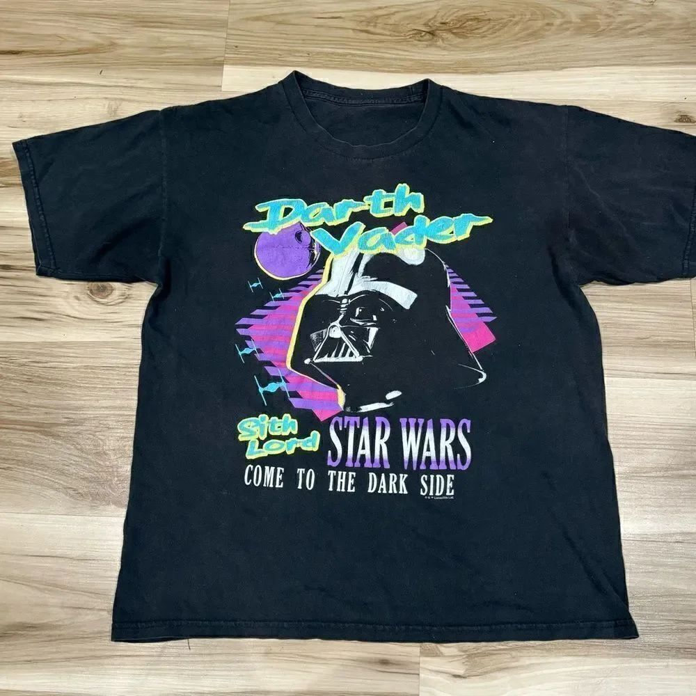 Star Wars Darth Vader Graphic Short Sleeve Tee Shirt Men’s Large